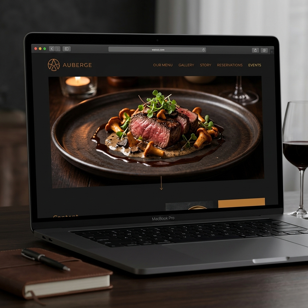 Demo diseño web restaurante Auberge — Nexo Local