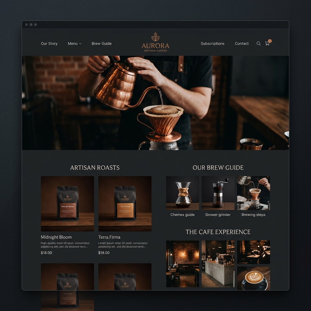 E-commerce Aurora Coffee — tienda online México
