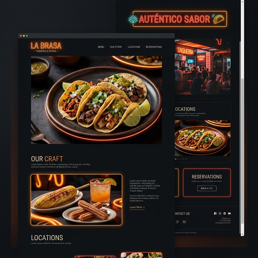 Sitio web para taquería con pedidos por WhatsApp — Nexo Local